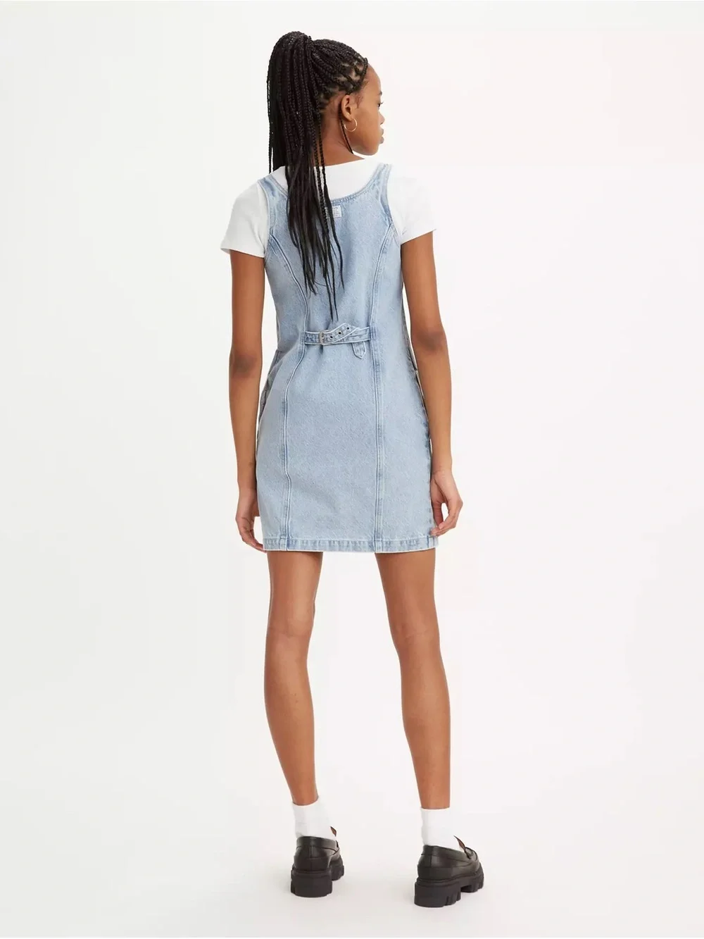 🌟 Levi's Tuli Denim Mini Dress Size Large‎ Blue Jean Dress